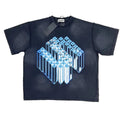 Satoshi Nakamoto 3D Cube Washed Tee