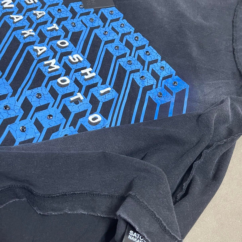 Satoshi Nakamoto 3D Cube Washed Tee