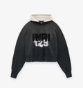 RRR123 Contrast‑Hood Sweatshirt